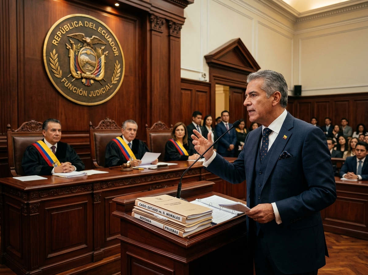Abogado Penalista Litigando en Juicio Oral ante Tribunal